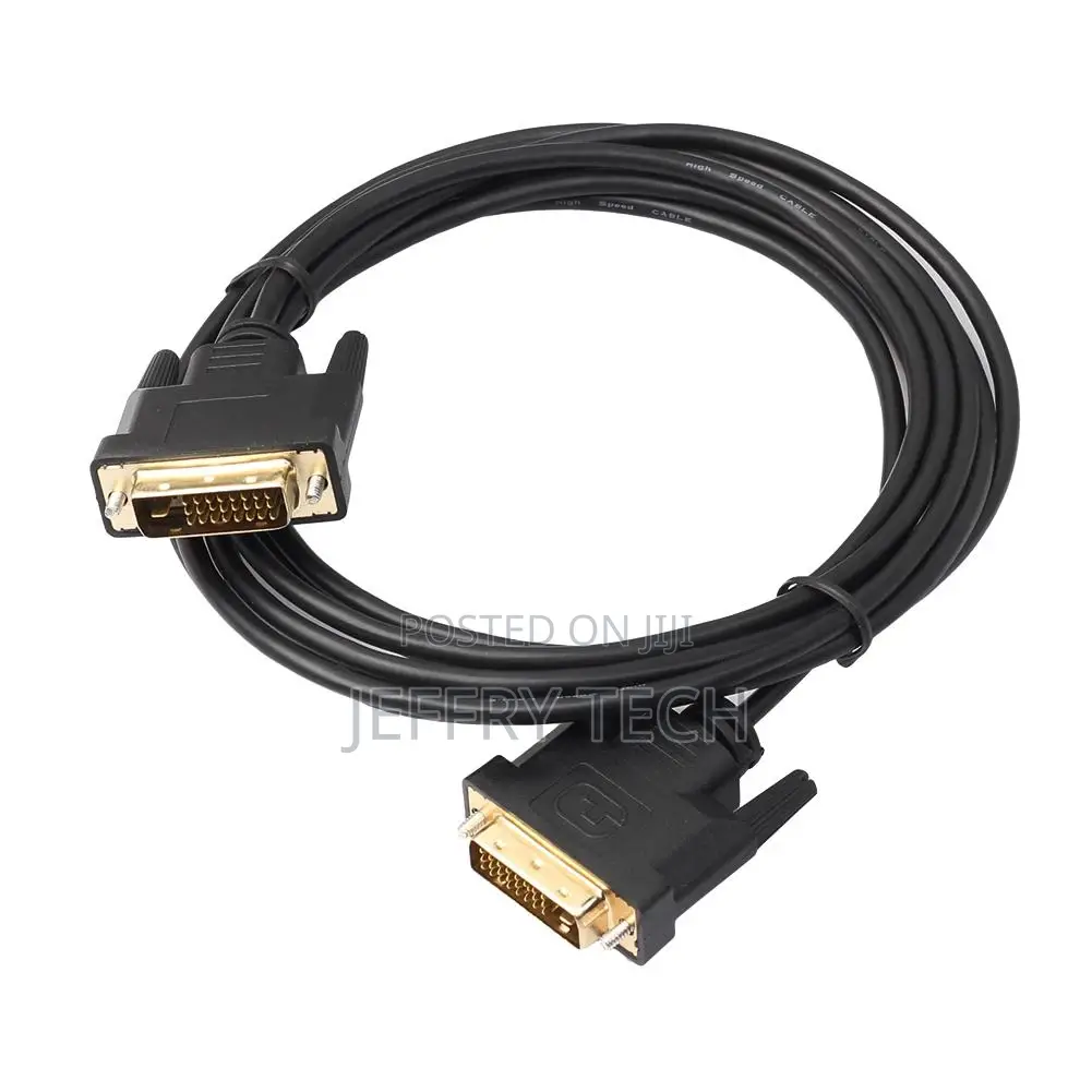 Digital Monitor DVI D to DVI-D Gold Male 24+1 Pin Dual Link