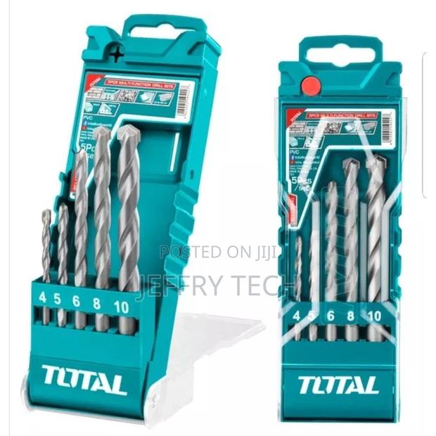 TOTAL 5pcs Concrete Drill Bit Set Masonry - main view