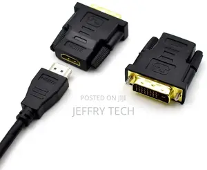 HDMI Female Connector to DVI-D Male 24+1 25 Pin Gold Plated