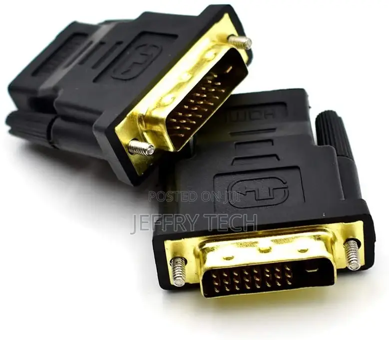 HDMI Female Connector to DVI-D Male 24+1 25 Pin Gold Plated