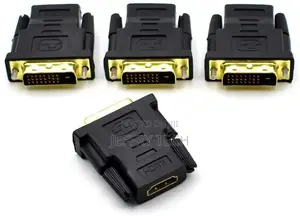 HDMI Female Connector to DVI-D Male 24+1 25 Pin Gold Plated