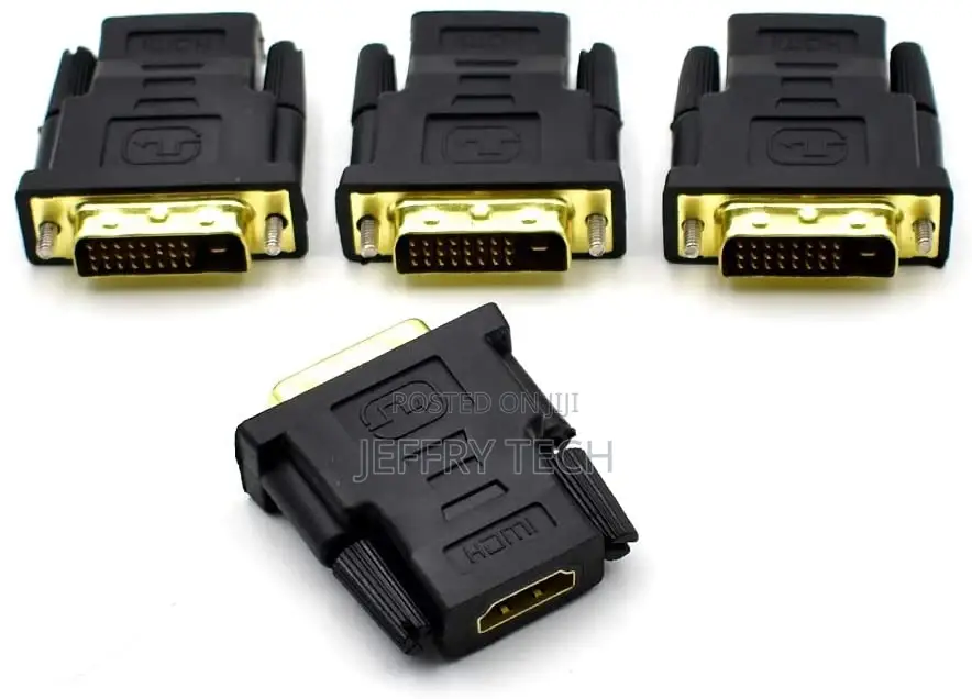 HDMI Female Connector to DVI-D Male 24+1 25 Pin Gold Plated
