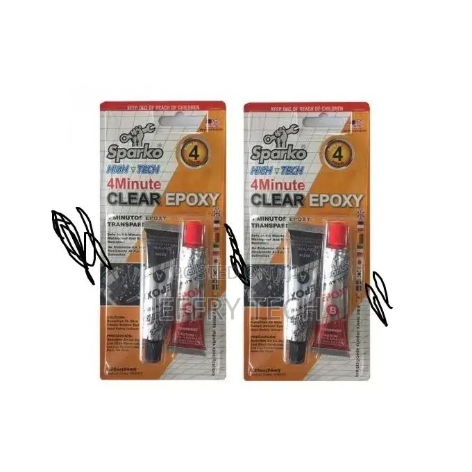Sparko High Tech 4 Minute Clear Epoxy Adhesive Bonding Agent