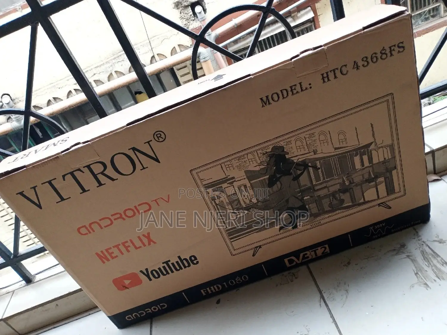 Vitron 43 Inches Smart Android Tv Flameless With Youtube