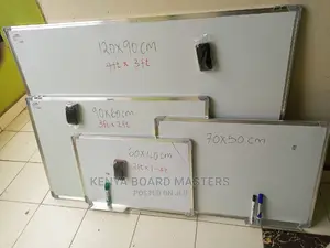 60cmx40cm, 70cmx50cm, 90cmx60cm, 120cmx90cm Whiteboards