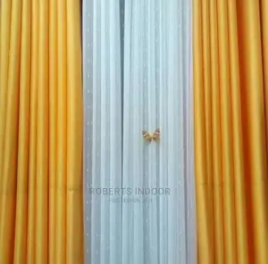 Yellow Elegant House Curtain
