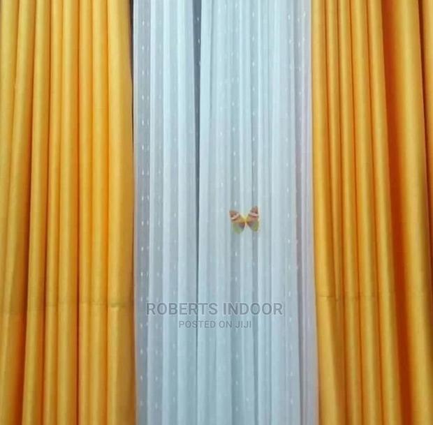 Yellow Elegant House Curtain