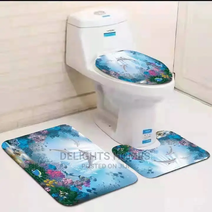 3in1 Toilet Mat Set