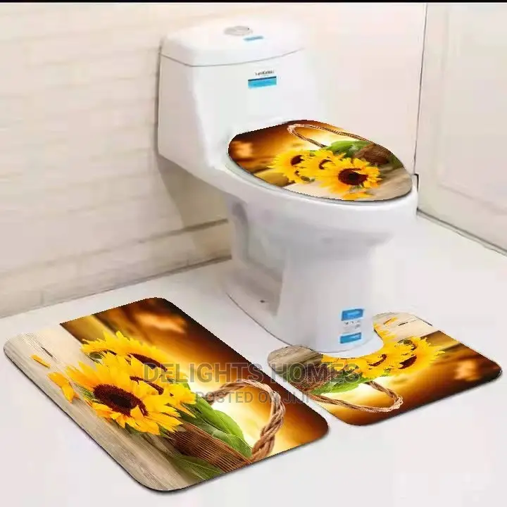 3in1 Toilet Mat Set