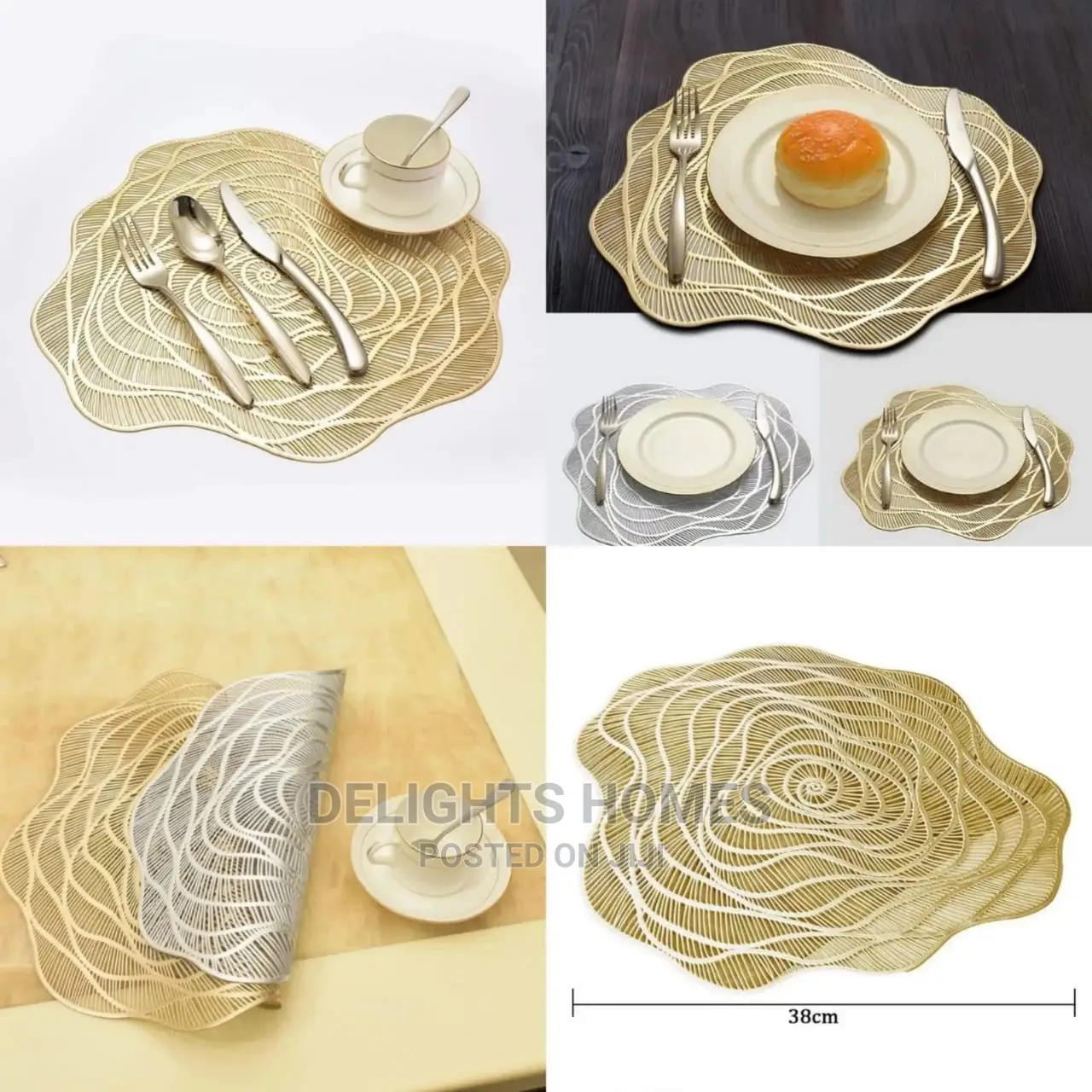 6pcs Classy Non ~ Woven Tablemats