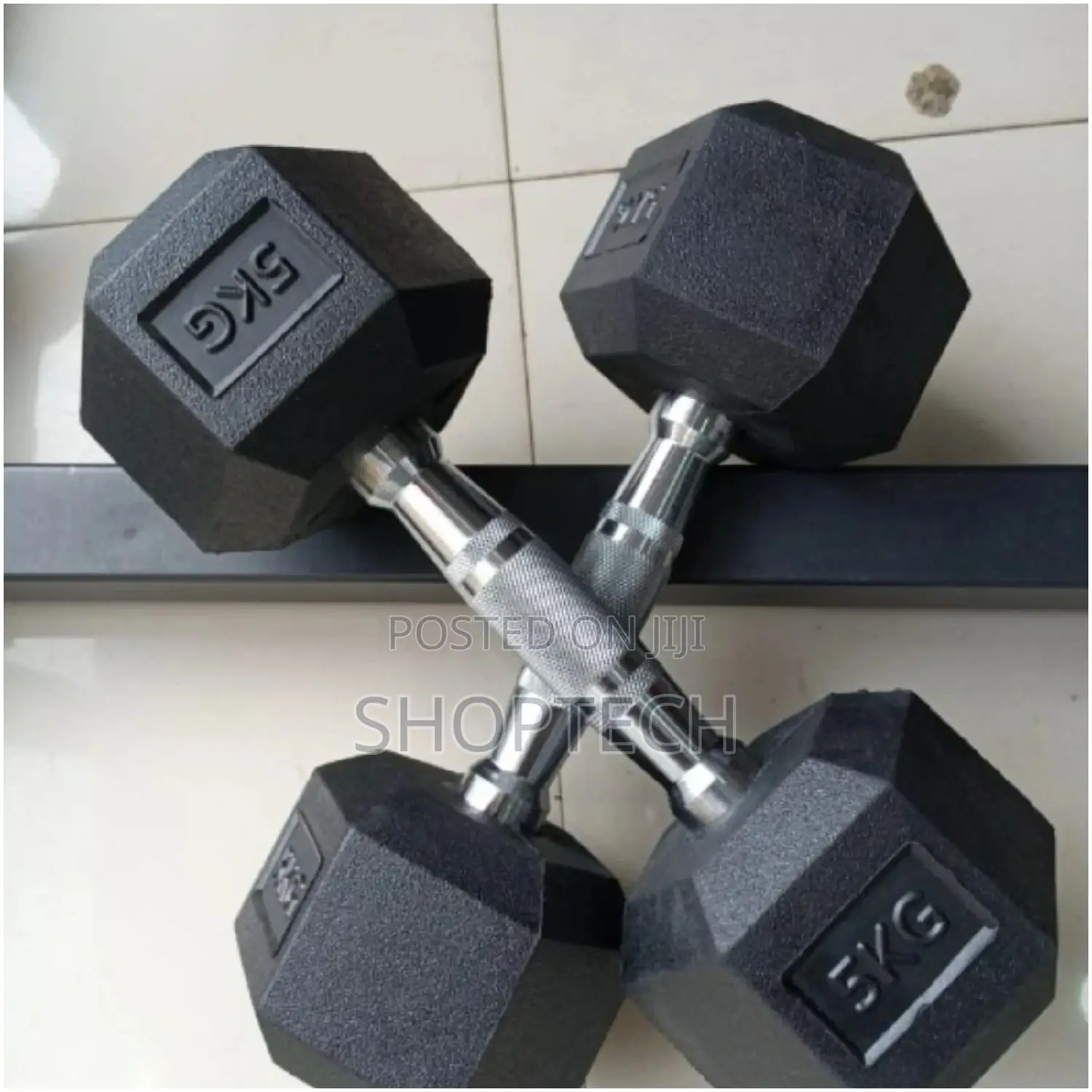5kg Hexagon Dumbbells.
