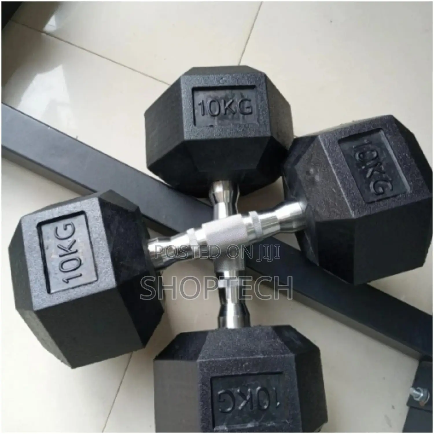 10kg Hexagon Dumbbell.