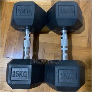 15kg Hexagon Dumbbells.
