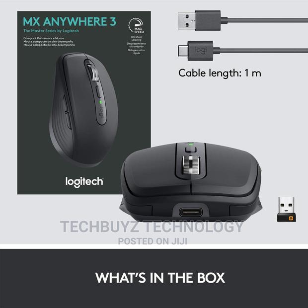Logitech MX Anywhere 3 Compact Performance Mouse - Black
