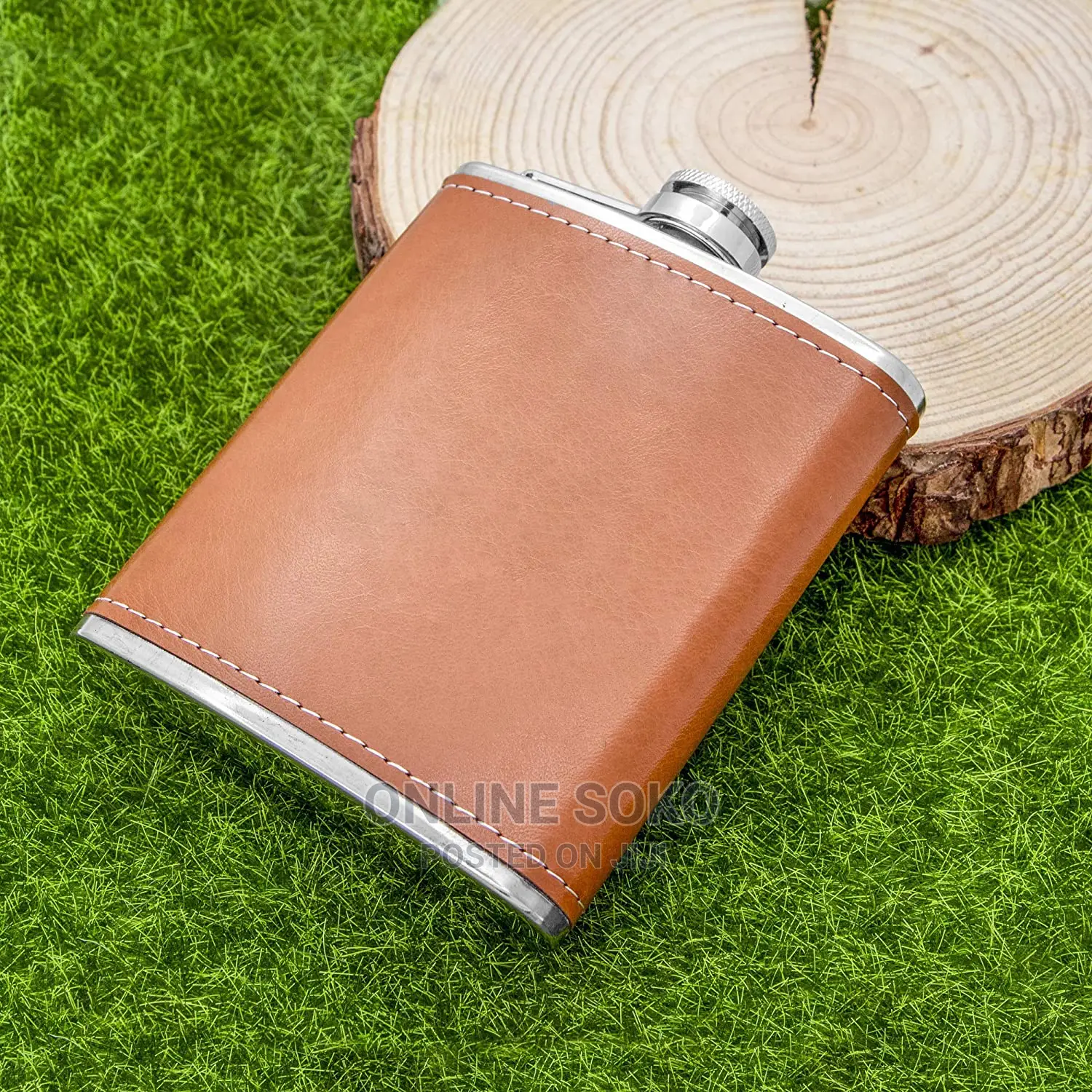 Stainless Steel Portable Whiskey Hip Flask - Funnel 2 Tot Cups - 200ml