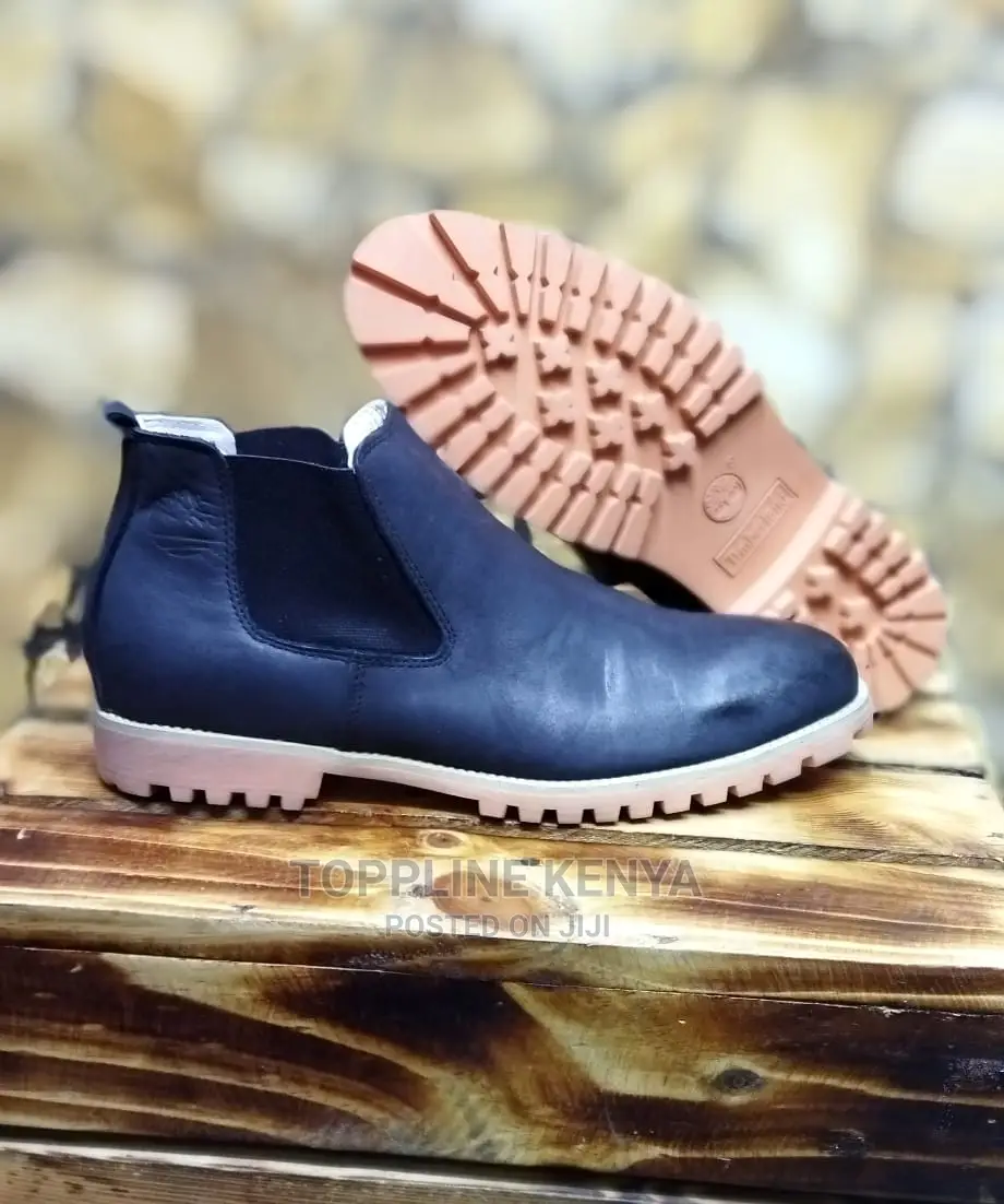 Timberland Leather Chelsea Ankle Boots Leather Sole Black in Nairobi Central Shoes, Toppline