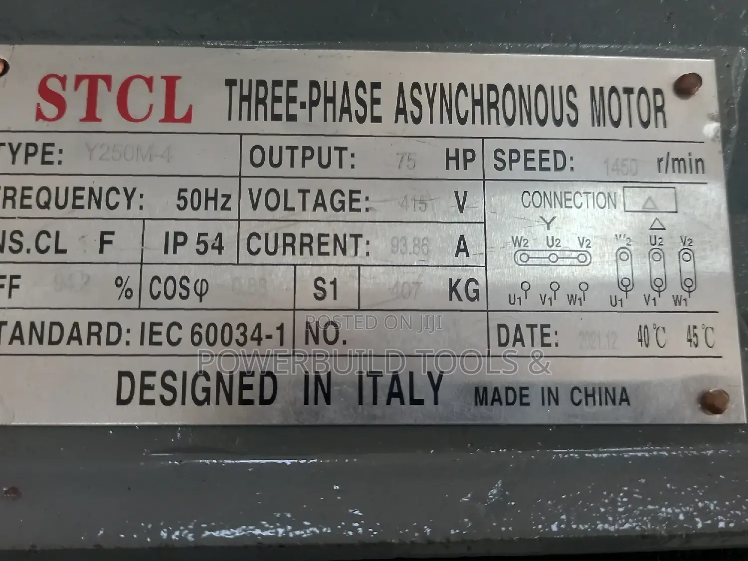 Stcl Electric Motor 75hp(Y250M-4 75)
