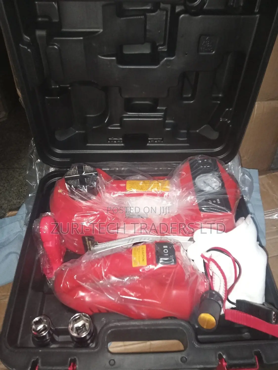 Electric Car Jack With Tyre Inflator And Wrench