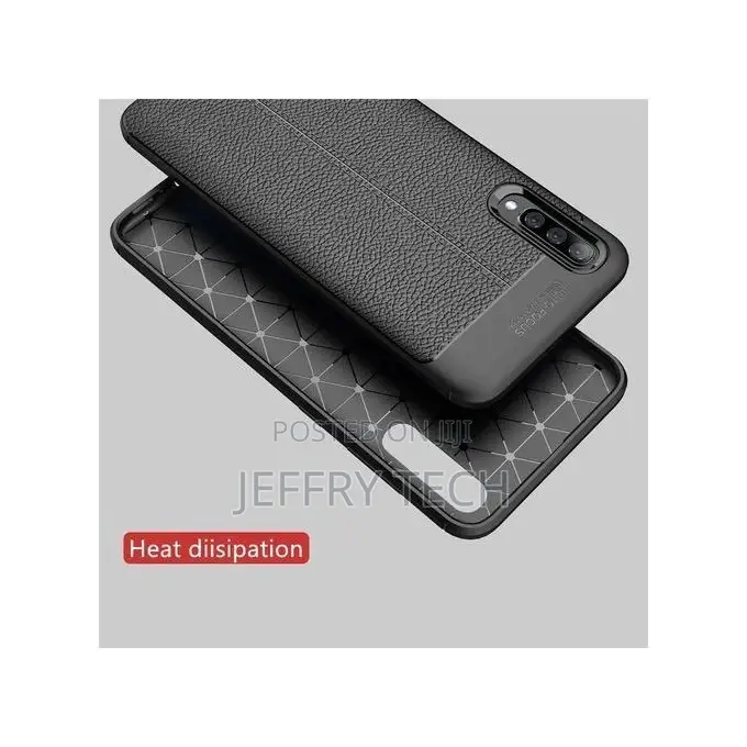 Samsung Galaxy A50 Case, Shockproof Silicone PU Leather Back