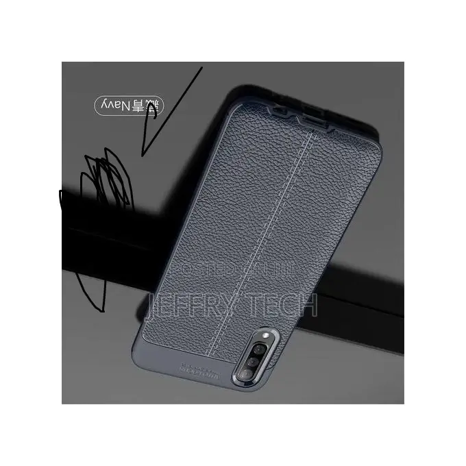 Samsung Galaxy A50 Case, Shockproof Silicone PU Leather Back