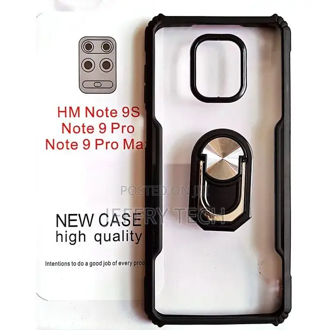 Fashion for Redmi Note 9s Ring Armor Clear Case
