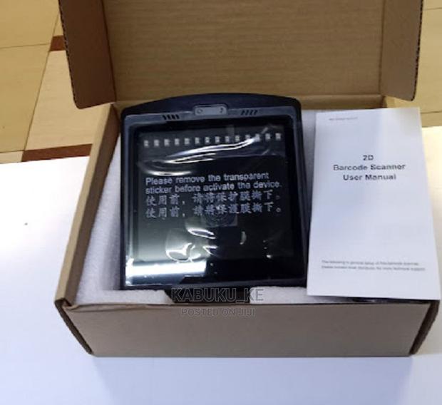 Vibrant 1D 2D Table Mount Laser Barcode Scanner - main view