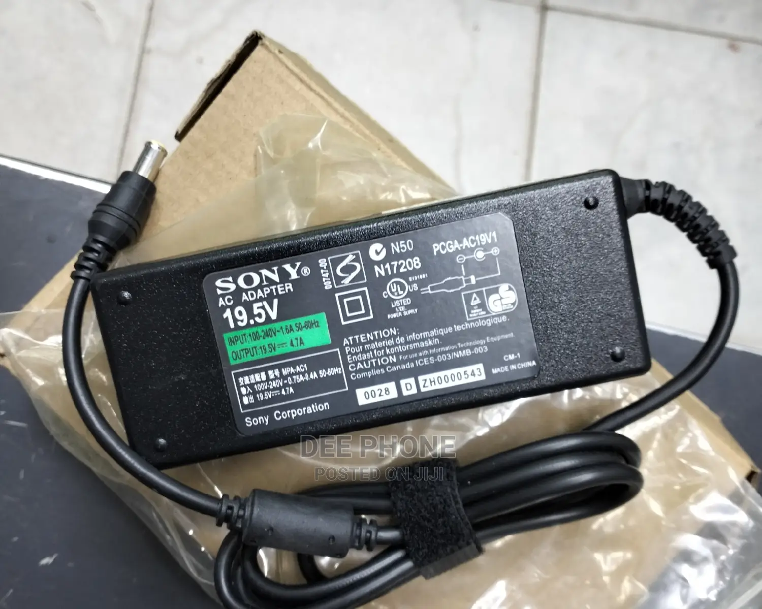 Sony 19.5 v Laptop Charger