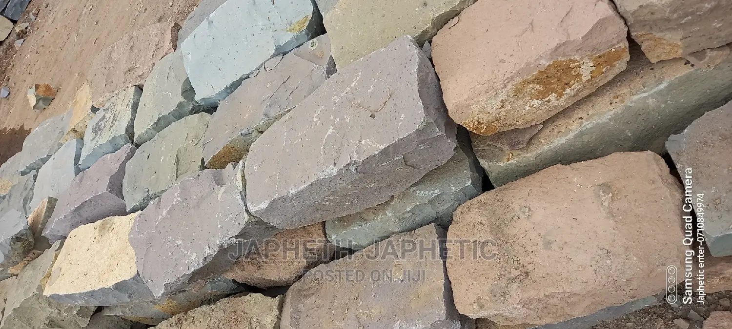 Yellow,Green Purplish and White Stones