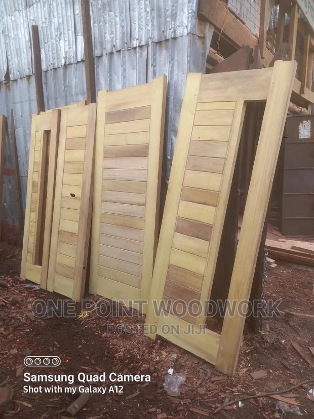 Mvuli Solid Door, Strong - main view