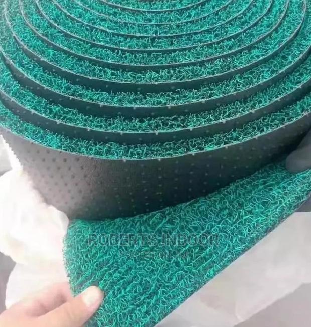 Green Rubber Spaghetti Pvc Carpet
