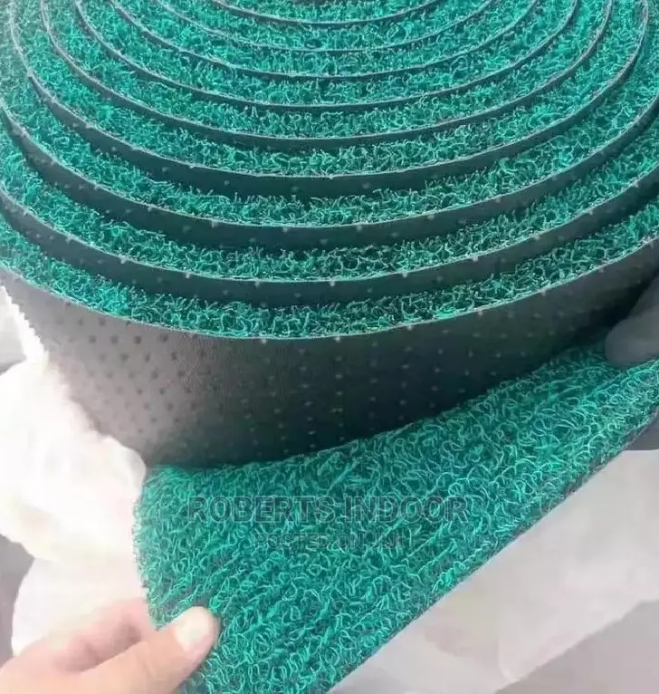 Green Rubber Spaghetti Pvc Carpet
