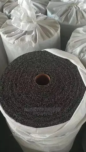 Black Spaghetti Pvc Coil Carpet