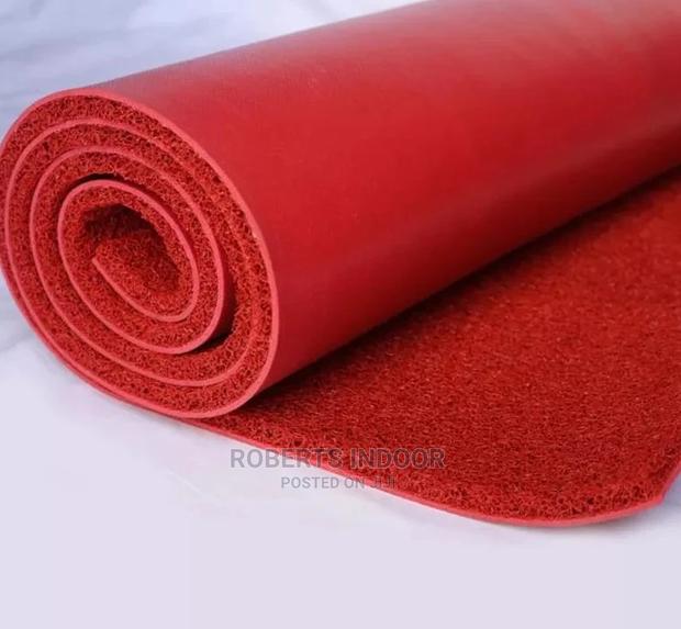Red Spaghetti Pvc Coil Carpet