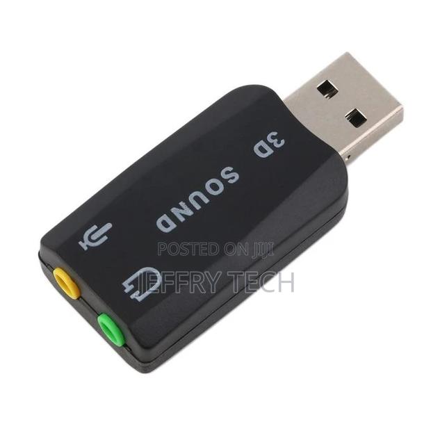 USB 2.0 to 3D Mic Speaker Audio Headset Sound Card Adapter 5
