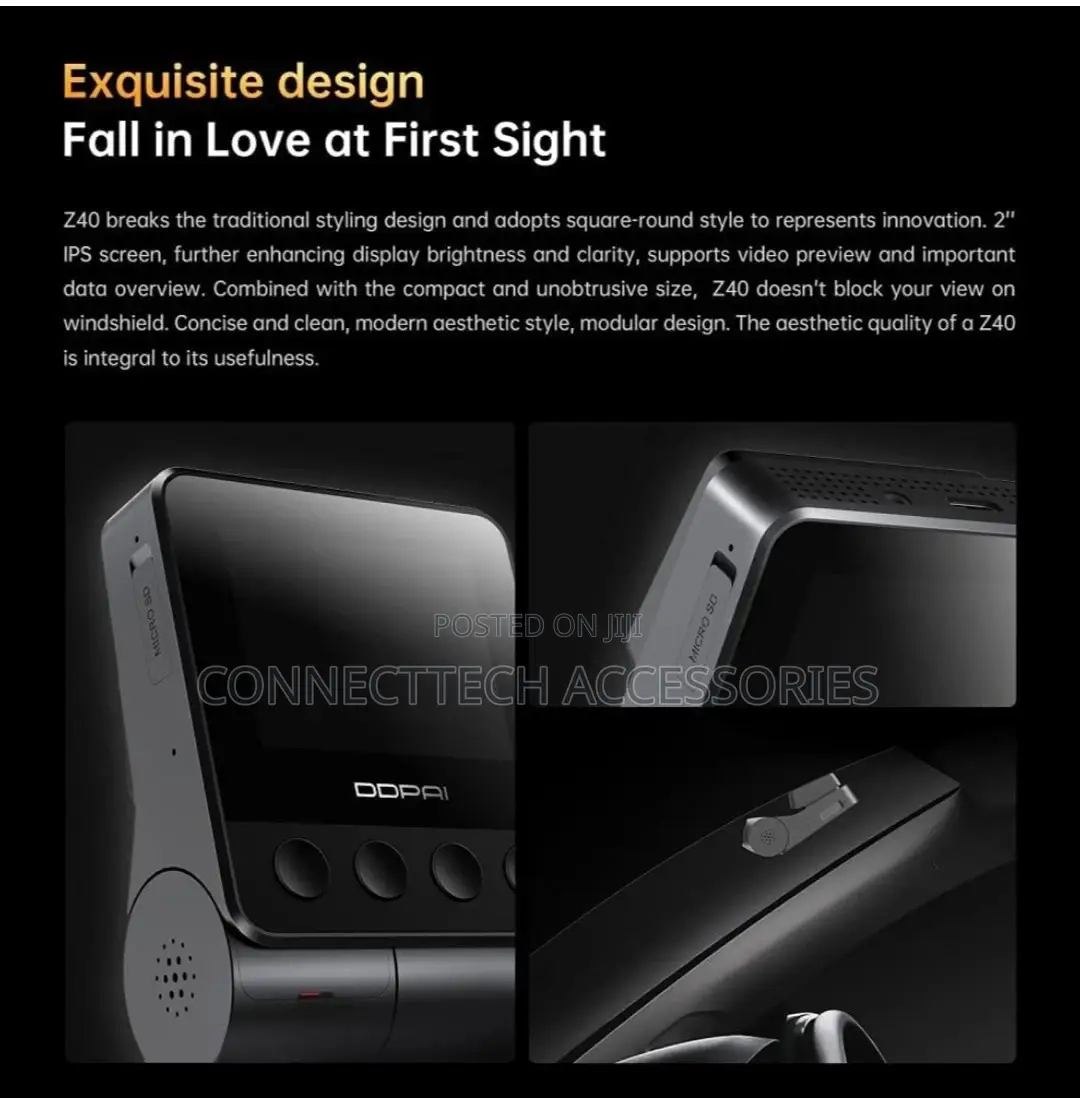 DDPAI Dual-Channel Dashcam Z40 1944P Ultra High Resolution