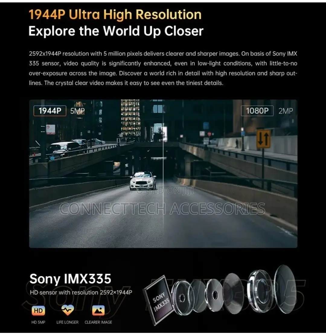 DDPAI Dual-Channel Dashcam Z40 1944P Ultra High Resolution