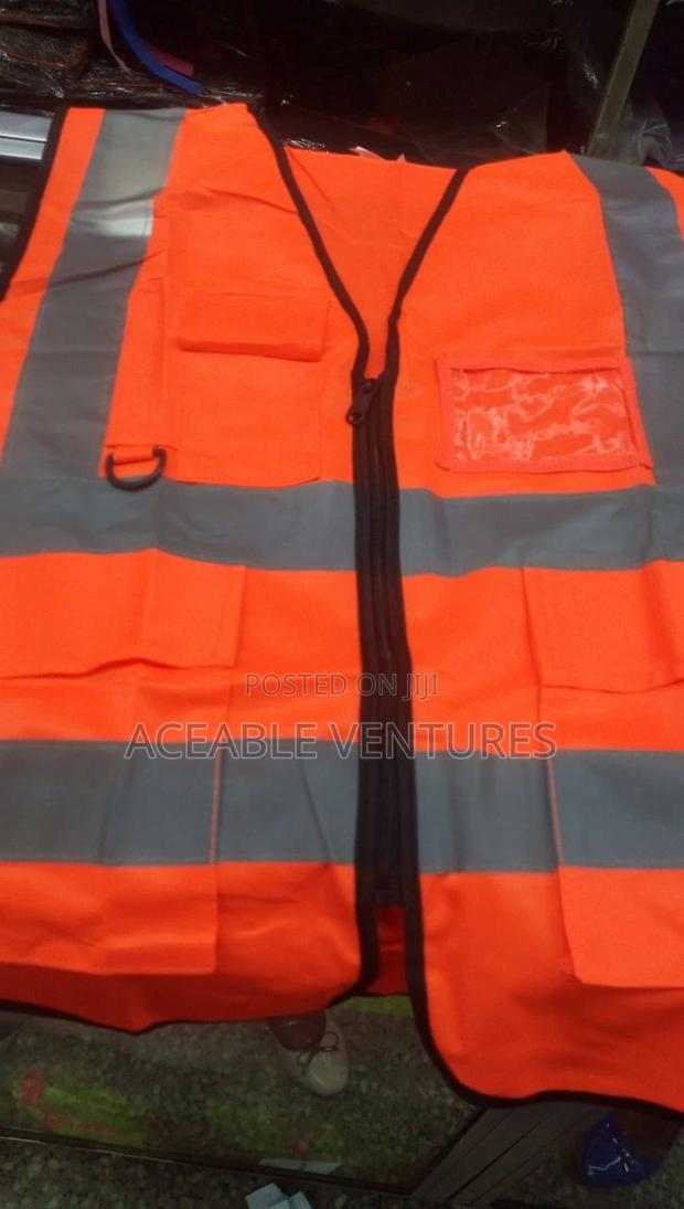 Executive Orange Reflector Vest - thumbnail 2