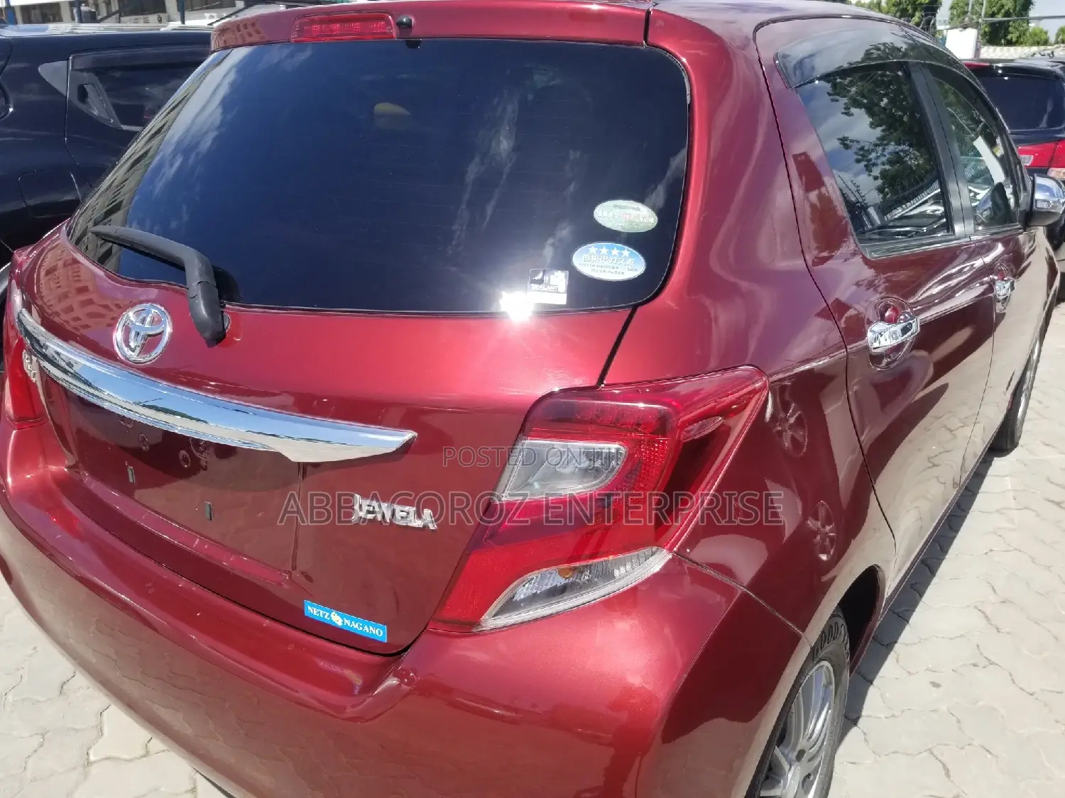 Toyota Vitz 1.3 FWD 3dr 2015 Red