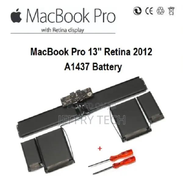 Genuine Apple Macbook Pro 13" Retina 2012 A1437 Battery 6600