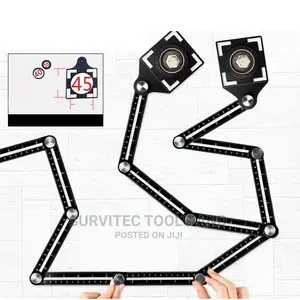 6-Fold Angle Ruler (Tile Hole Locator)