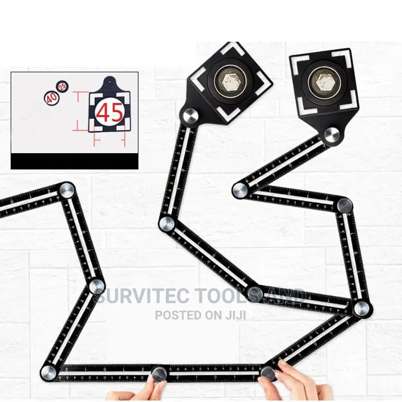 6-Fold Angle Ruler (Tile Hole Locator)
