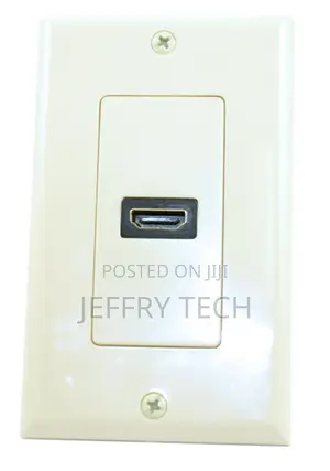 Wall Plate: HDMI (Single) W/4inch Built-In Flexible Extensio