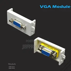 Wall Plate Outlet Cover 2 HDMI + VGA Adapter Socket for Proj