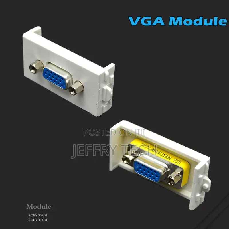 Wall Plate Outlet Cover 2 HDMI + VGA Adapter Socket for Proj