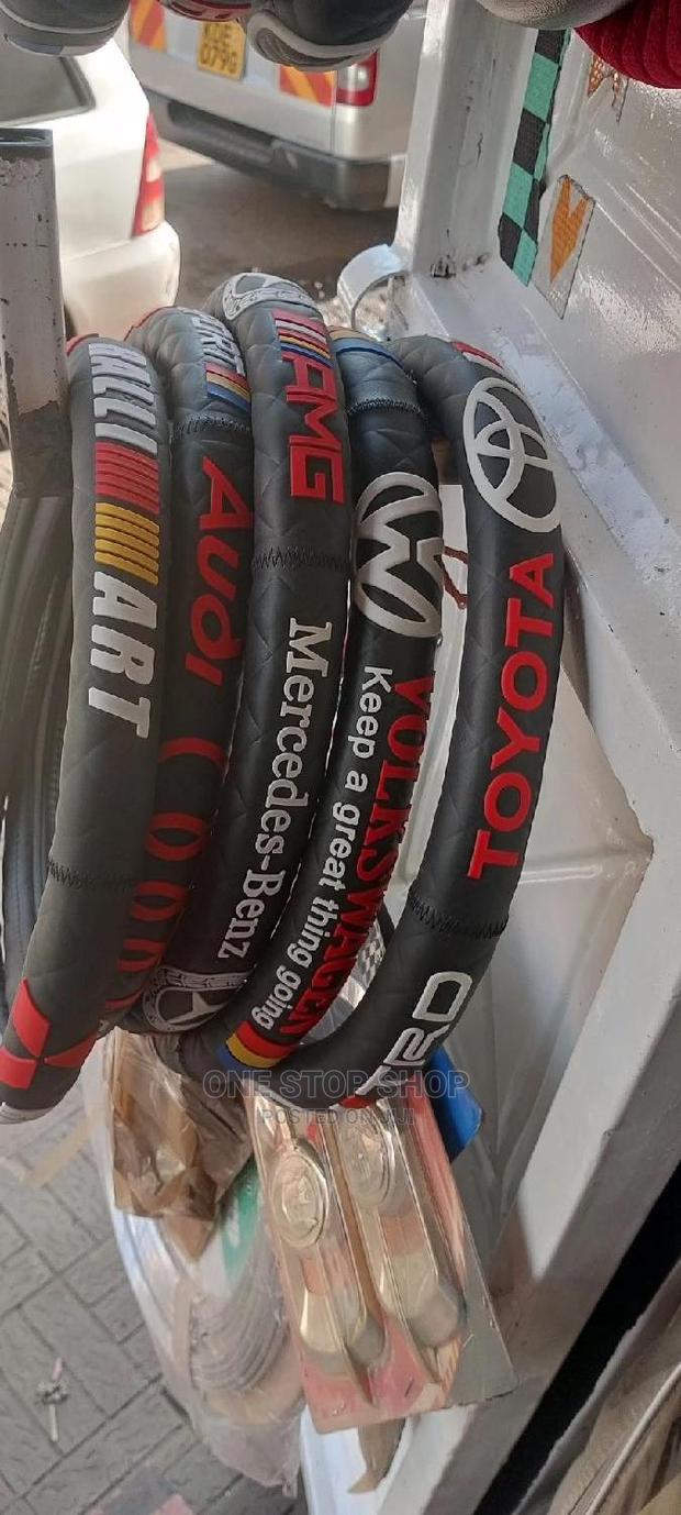 Universal Branded Logo Car Steering Covers - main view