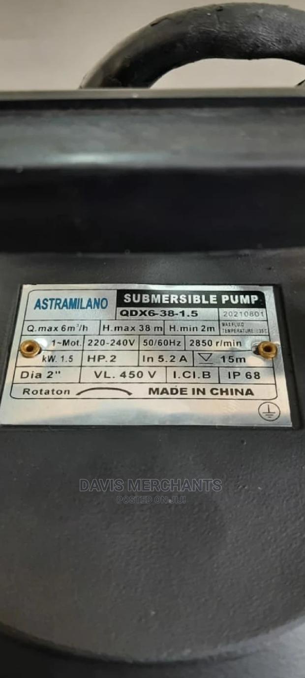 Astramilano Pump 2hp Head Max38m 2" Flow Rate 6m3/Hr - thumbnail 2