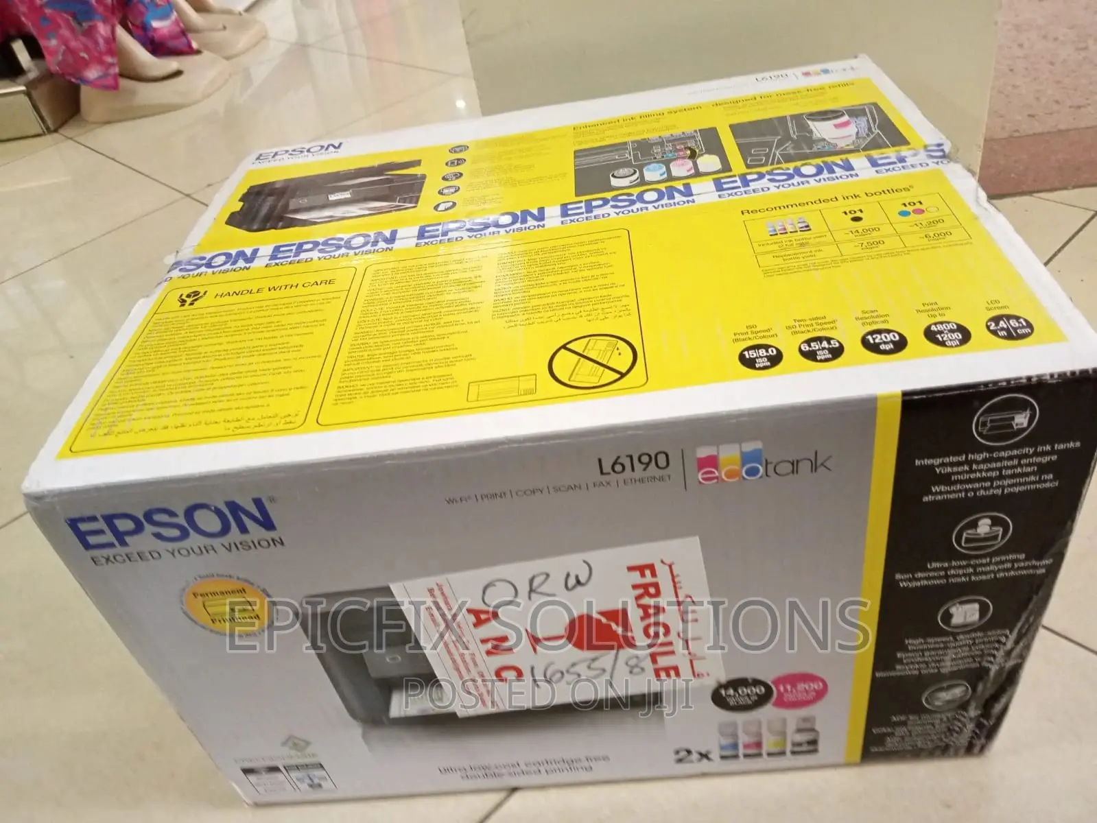 Ecotank L6190USB, Wifi, Wi-Fi Direct