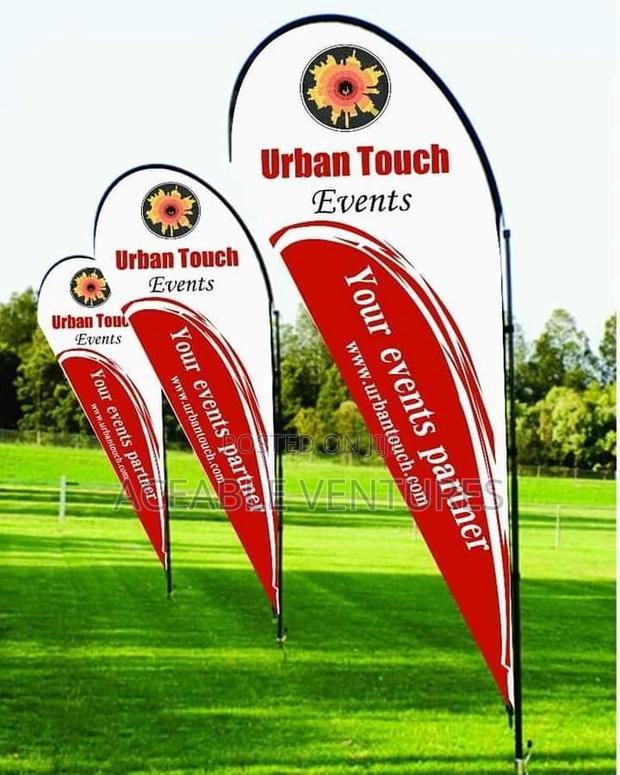 Teardrop Stands (Flag Material ) - main view