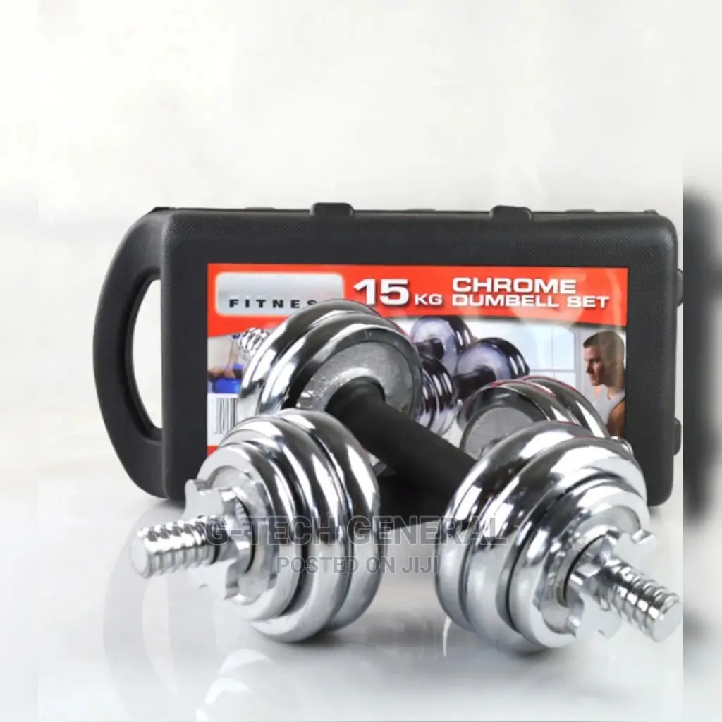 20 Kg Set Chrome Dumbbells With Case