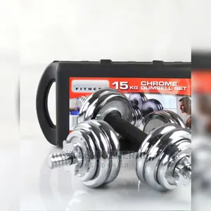 Generic 15 Kg Set Chrome Dumbbells With Case